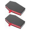TOBBOMEY 2pcs Halloween Coffin Shape Candy Boxes Black Candy Container Treat Holders Party Decorative Props for Halloween Storage and Jewelry Packaging view 1
