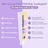 TooToo Fluoride Free Kids Hydroxyapatite Toothpaste - Probiotics & Xylitol Toothpaste - All Natural - Yogurt Grape Favor, 25.2 OZ view 2