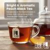 BUD TO CUP Ceylon Black Tea Bags, Peach Flavored Pure Sri Lankan Estate Tea, Naturally Infused Fruit Flavor, 20 Individually Wrapped Bags view 2