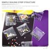 HINTRMENT 20pcs Eva Small Pill Bags Zippered Self-Sealing Medicine Organizer Bags for Travel and Vitamin Capsule Storage view 3