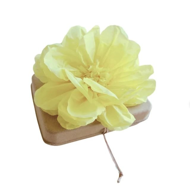 Biodegradable Water Burial Urn Kit with Yellow Flower Cruise Approved Ocean Ashes Scattering Ceremony with Certificate (3 Sizes) (Large)