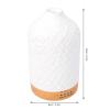 OVAQUIXI Essential Oil Diffuser, Ceramic Aromatherapy Diffuser with 7 Color Night Light for Home Office Bedroom view 2
