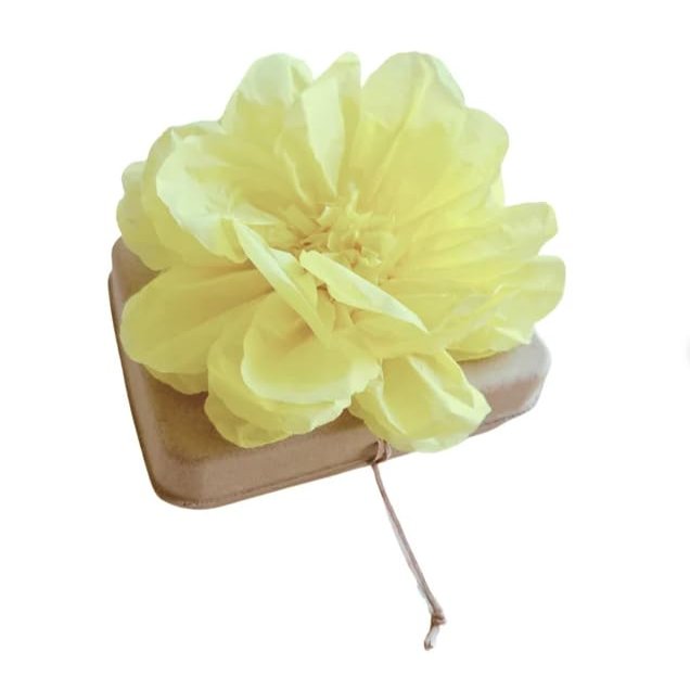Biodegradable Water Burial Urn Kit with Yellow Flower Cruise Approved Ocean Ashes Scattering Ceremony with Certificate (3 Sizes) (Medium)