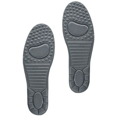 HOODANCOS Comfortable Breathable Sports Shoe Insoles, Shock Absorption Foot Pads for Men and Women, Massage Arch Cushion Inserts for Size 37-39 (1 Pair, Gray)
