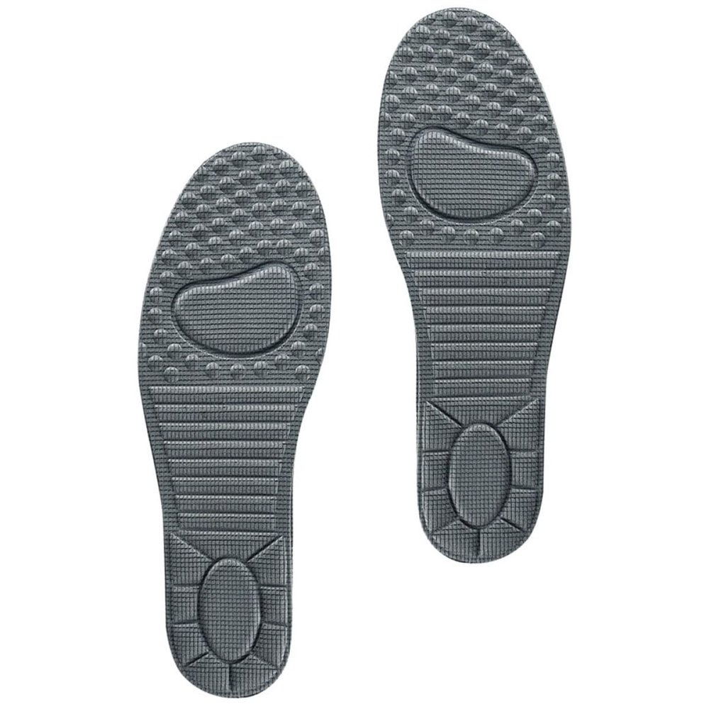 HOODANCOS Comfortable Breathable Sports Shoe Insoles, Shock Absorption Foot Pads for Men and Women, Massage Arch Cushion Inserts for Size 37-39 (1 Pair, Gray)