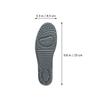 HOODANCOS Comfortable Breathable Sports Shoe Insoles, Shock Absorption Foot Pads for Men and Women, Massage Arch Cushion Inserts for Size 37-39 (1 Pair, Gray) view 2