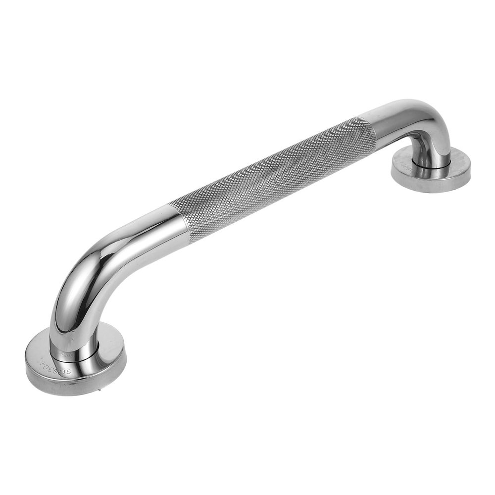 CHICAMPERA Stainless Steel Bathroom Handrail Grab Bar 304 Knurled 32-40cm Non-Slip Safety Handle for Elderly and Disabled Toilet Shower Safety Bars