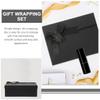 SECFOU Kraft Paper Box with Ribbon Bow, 28x19x8cm, 1pcs, Graduation Packaging Box for Cosmetics and Lipstick, Present Wrapping for Party Favors and Small view 3