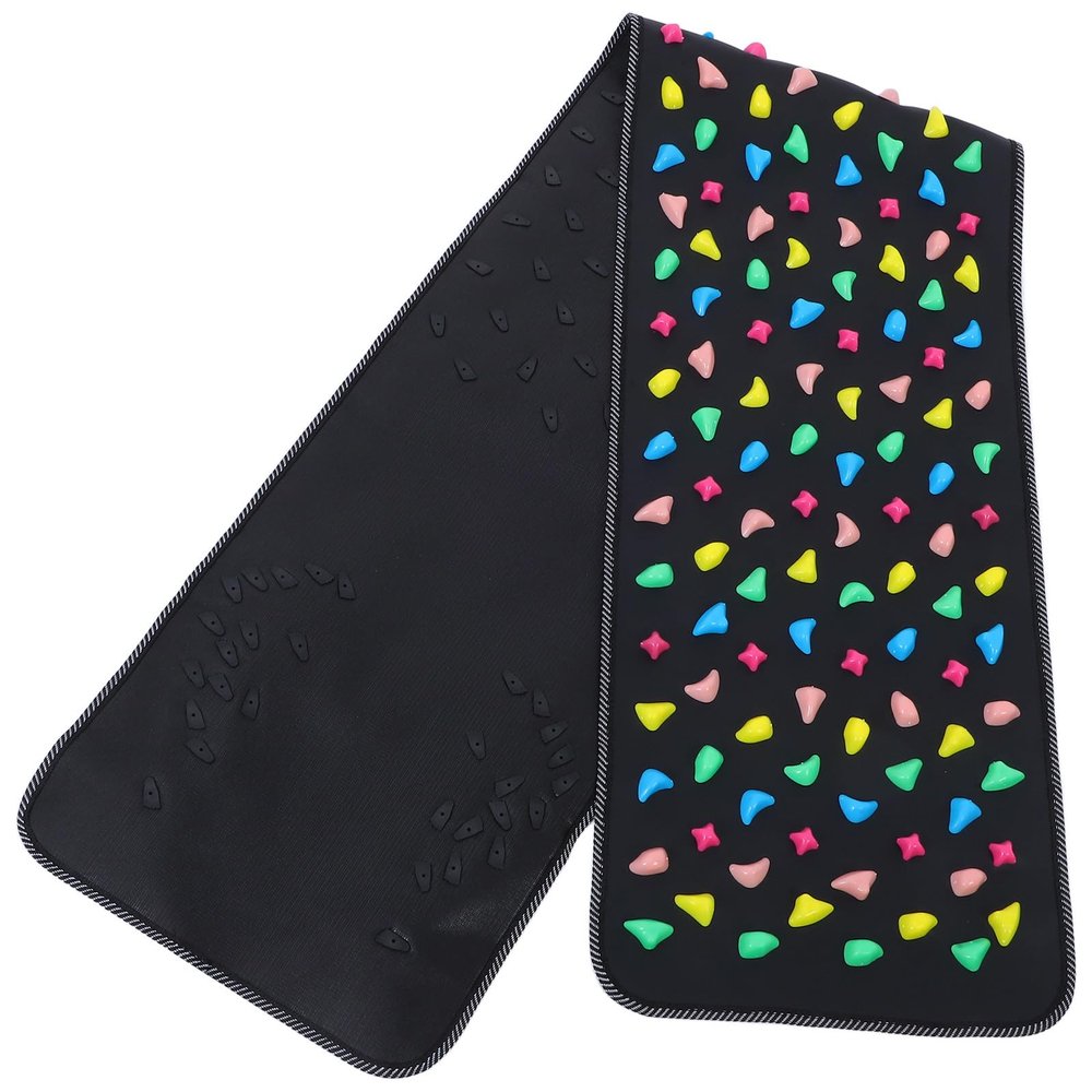IMIKEYA Acupressure Foot Massage Mat Pebble Stone Design 175x35cm Non-Slip Foot Pressure Point Massager Home Spa