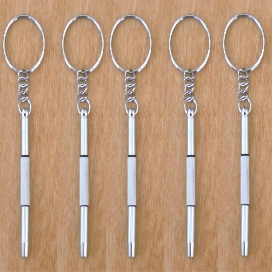 123510 Pcs Precision 3 IN 1 Glasses Screwdriver, Eyeglasses Repair Kits Key Chian Holder, Precision Tool Repairing Eye Glass, Sunglass, Jewelry, Watch, Electronics .. Flat Head, Phillips, Hex (5 Pcs)