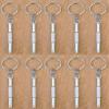 123510 Pcs Precision 3 IN 1 Glasses Screwdriver, Eyeglasses Repair Kits Key Chian Holder, Precision Tool Repairing Eye Glass, Sunglass, Jewelry, Watch, Electronics .. Flat Head, Phillips, Hex (10 Pcs) view 1