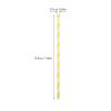 SWETRACE 100pcs Yellow Stripe Paper Straws Disposable Biodegradable Party Drinking Straws for Juice Smoothies Birthday Decoration view 2