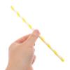 SWETRACE 100pcs Yellow Stripe Paper Straws Disposable Biodegradable Party Drinking Straws for Juice Smoothies Birthday Decoration view 3