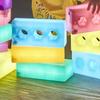12-pcs Light Up Glow LED Rechargeable Sensory Decor Bricks & Educational for Classroom Decoration, Cognitive Cause & Effect Learning view 3