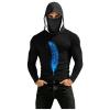 Mens Hooded Sun Shirts Uv Protection Long Sleeve Fishing Face Mask USA Flag 4th July American Pride Camo Patriotic T view 1