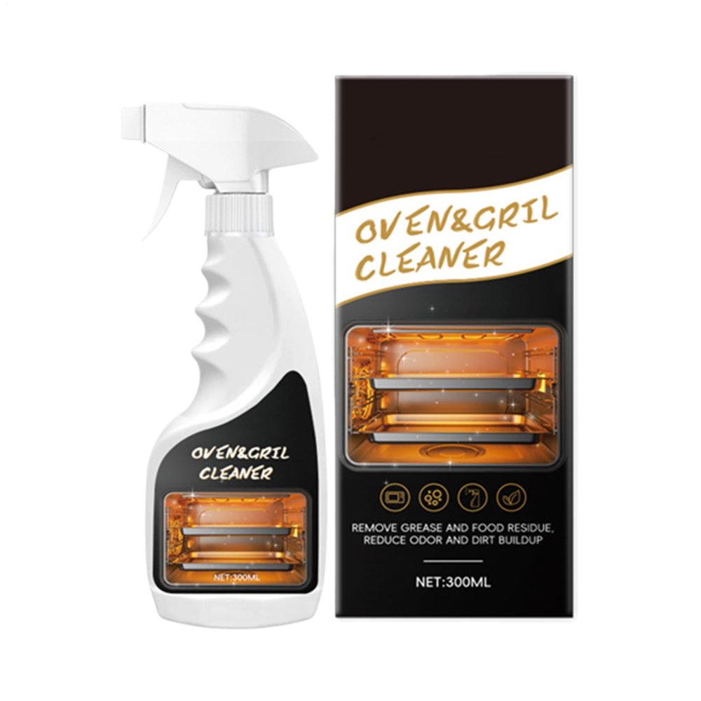 Baking Oven Cleaning Spray, With Powerful Stain Removal, 300ml, Kitchen Degreaser Spray, Microwave Grease Remover, Heavy-Duty Oven Cleaner, For Homeowners Families Renters Microwave Grill Stove