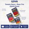 Goya Tomato Sauce & Bean Trio Spanish Style Tomato Sauce (8 oz), Pink Beans (15.5 oz), Small Red Beans (15.5 oz) Canned Red Beans, Quick Stew & Rice Topper Bundle view 2