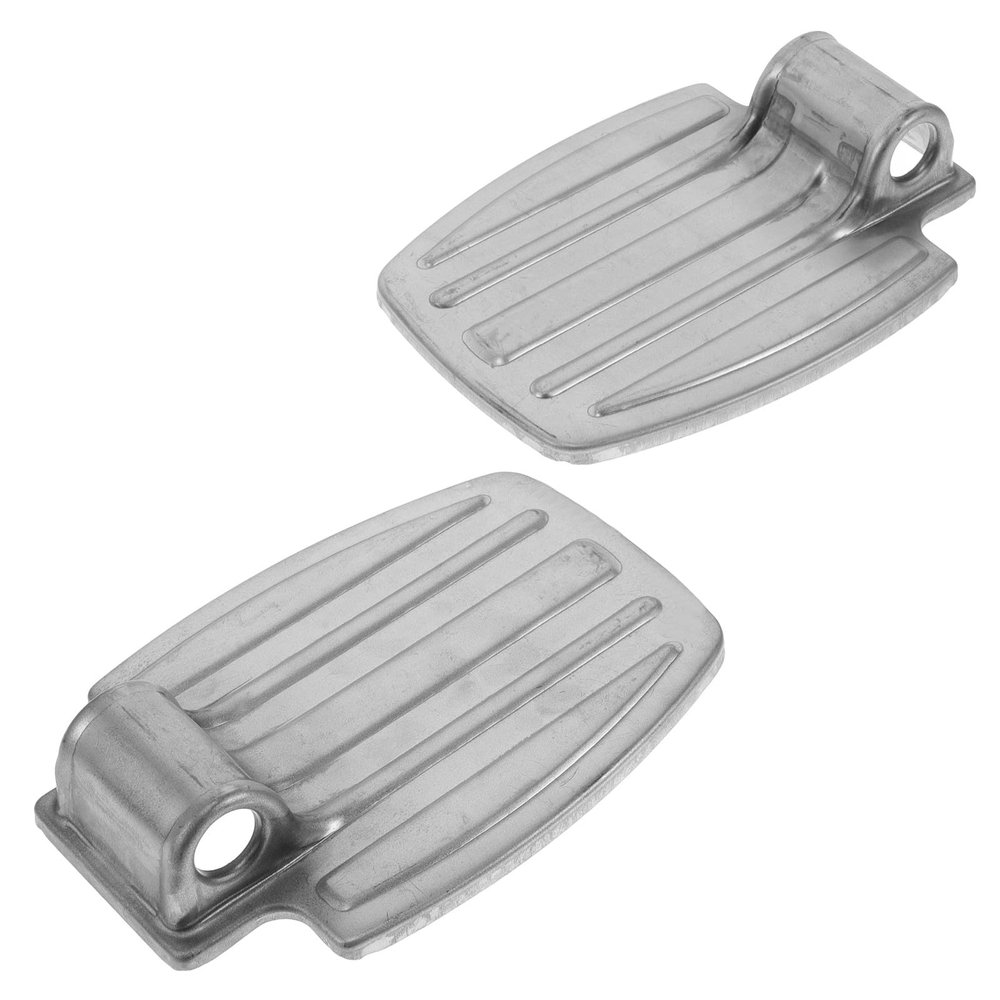 Vaguelly Sturdy Metal Wheelchair Foot Pedal Replacement 2pcs Set Thickened Iron Footrest for Elderly Patient Wheelchair Attachment Legrest Accessories