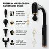 VIRELIOS U-Shaped Back Massager Gun for Pain Relief, Handheld Deep Tissue Massager for Back, Neck & Shoulder, Percussion Massage Gun, 6 Speeds, Cordless Quiet, Band view 4
