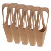 MOLUCKFU 5pcs Kraft Paper Floral Bouquet Tote Bags with Handles, Portable Small Flower Wrapping Paper Pouch Set for Wrapping and Florist Packaging view 1
