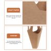 MOLUCKFU 5pcs Kraft Paper Floral Bouquet Tote Bags with Handles, Portable Small Flower Wrapping Paper Pouch Set for Wrapping and Florist Packaging view 3