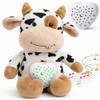 Baby Sound Machine Plush Cow with Cry Detector & Star Projector USB Rechargeable White Noise Machine Baby with 15 Melodies & Timer Lullaby Sound Machine & Baby Sleep Soother for Newborns view 1
