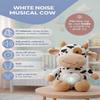 Baby Sound Machine Plush Cow with Cry Detector & Star Projector USB Rechargeable White Noise Machine Baby with 15 Melodies & Timer Lullaby Sound Machine & Baby Sleep Soother for Newborns view 2
