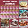 Rani Rasmalai (Soft Cheese Dumplings) 35.3oz (2.2lbs) 1kg Pack of 18, Approximately 14 pieces, Easy Open Lid ~ Ready to eat | Gluten Free | Non-GMO | Kosher | Indian Origin view 2