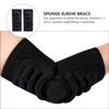 2pcs Black Sponge Elbow Brace Sleeve, Compression Elbow Support Protector for Outdoor Sports, Tennis, Basketball, and Fitness Use, Unisex Arm Relief and Joint Protection view 3