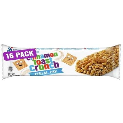 Shoppyway Snack Bundle Including Cinnamon Cereal Treat Bars, 16 Count