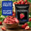 HOMESTEAD RESERVE Freeze Dried Strawberry, Pack of 8 Dried Fruit Snacks Individual Packs, Ideal Fruits Chips for Healthy Lifestyles and Active Living, Perfect Everyday Snacking view 3