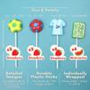 Soccer Lollipops, Ball, Jersey, and Field Individually Wrapped Suckers, Sports Team Party Favor Snack Candy and Goodie Bag Fillers, 18 Count view 4