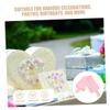 24pcs Ice Cream Shaped Candy Boxes Pink Plastic Candy Favor Containers Wedding Birthday Party Packaging Supplies view 3