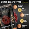 5Senses Dried Whole Ghost Peppers | Bhut Jolokia, Chile Fantasma | Firestorm | Single Origin, 100% Natural, Non-GMO, Fairtrade, Vegan Spice, Whole Chili Pods | Assam Ghost Chili | Naga Jolokia | Super Hot Pepper | Extreme Heat Chili (28g/1oz) view 3