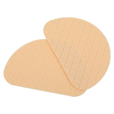 VILLCASE Non-Slip High Heel Shoe Sole Cushion Pads, Anti-Skid Sneaker Bottom Grip Patches with Noise Reduction, Beige Half-Round Heel Protector for Womens Shoes