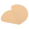 VILLCASE Non-Slip High Heel Shoe Sole Cushion Pads, Anti-Skid Sneaker Bottom Grip Patches with Noise Reduction, Beige Half-Round Heel Protector for Womens Shoes view 1