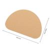 VILLCASE Non-Slip High Heel Shoe Sole Cushion Pads, Anti-Skid Sneaker Bottom Grip Patches with Noise Reduction, Beige Half-Round Heel Protector for Womens Shoes view 2
