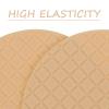 VILLCASE Non-Slip High Heel Shoe Sole Cushion Pads, Anti-Skid Sneaker Bottom Grip Patches with Noise Reduction, Beige Half-Round Heel Protector for Womens Shoes view 3