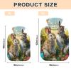 Painting Bunnies Meadow Spring Hot Water Bottles with Velvet Cover Hot Water Bag for Neck and Shoulder Pain Relief Small view 3