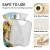 Painting Bunnies Meadow Spring Hot Water Bottles with Velvet Cover Hot Water Bag for Neck and Shoulder Pain Relief Small view 4