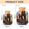 Grizzly Bears Landscape Hot Water Bottle with Soft Cover Hot Water Bag for Pain Relief Medium view 3