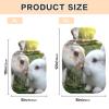Rabbits Kiss Love Valentine Hot Water Bottle with Velvet Cover Warm Water Heat Bottles for Menstrual Cramps Pain Relief Medium view 3