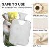 Rabbits Kiss Love Valentine Hot Water Bottle with Velvet Cover Warm Water Heat Bottles for Menstrual Cramps Pain Relief Medium view 4