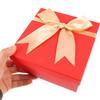 TEHAUX Red Small Box 15x15x7cm Wedding Favor Box Candy Holder Birthday Present Wrapping Party Packaging view 4