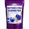 EZ THAI Premium Dried Butterfly Pea Flower Tea 2.29 oz - Loose Leaf Blue Herbal Tea & Natural Food Coloring Caffeine Free Tea for Relaxing Hot Brew, Iced Latte, Baking view 1