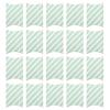 ERINGOGO Striped Folding Pillow Boxes 20pcs, Paper Candy and Snack Packaging Containers 14102.8cm, Light Blue Stripes for Party Favors and Baking Treats view 1