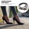 Cabilock Detachable Anti-drop High Heel Shoe Straps Gunmetal Color Adjustable Heel Straps for Wide Ankles Womens Shoe Lace Extenders for Secure Fit view 4