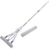 Tofficu Foldable Sponge Mop for Floor Cleaning, 28cm Dual-Head White Lazy Wet and Dry Household Mop with Self-Wringing Absorbent Cotton, Suitable for Tile Marble Laminate Floors view 1