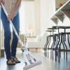 Tofficu Foldable Sponge Mop for Floor Cleaning, 28cm Dual-Head White Lazy Wet and Dry Household Mop with Self-Wringing Absorbent Cotton, Suitable for Tile Marble Laminate Floors view 4