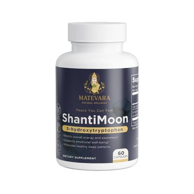 Matevara ShantiMoon 5-HTP | Serotonin Support Capsules | 60 Count